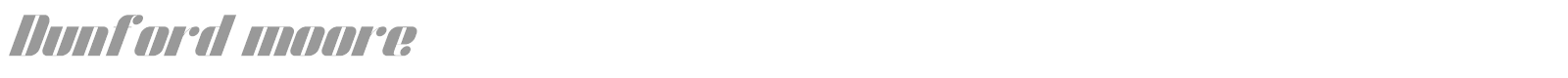 Dunford Moore font preview